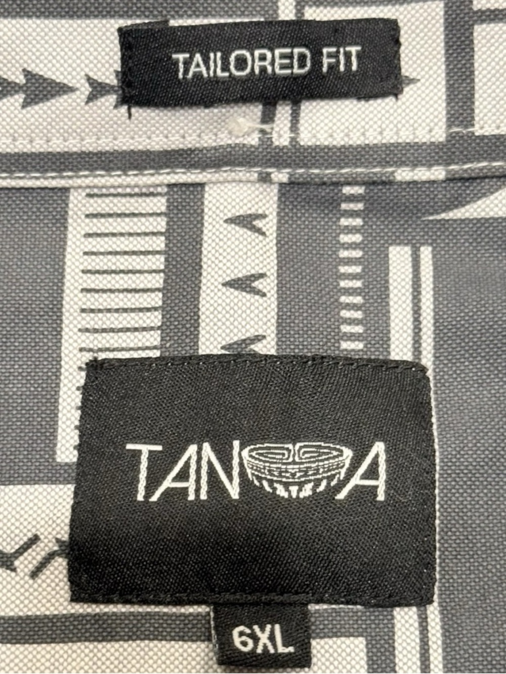 Tanoa Hawaiian Long Sleeve Shirt Mens 6XL Tapa Tribal Polynesian Alohawear - Picture 6 of 10
